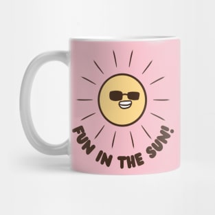 Fun in the sun a cool sun wearing sunglasses Mug